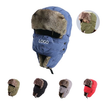Men's Trooper Trapper Hat Warm Winter Hats