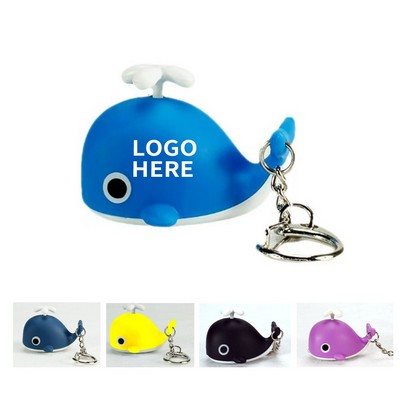 Mini Whale Light & Sound Keychain