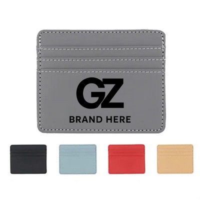 Slim PU Leather Card Holder Wallet