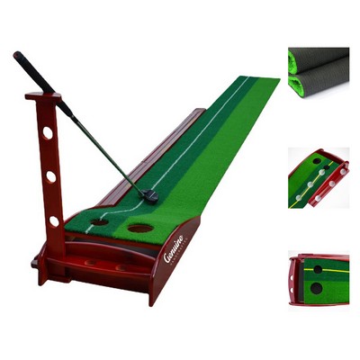 Indoor Wood Golf Putting Mat