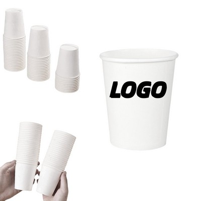 8 oz. Paper Coffee Cup Disposable Hot Cold Full Color MOQ1000