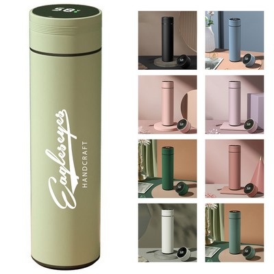 16oz LED Temperature Display Insulated Bottle