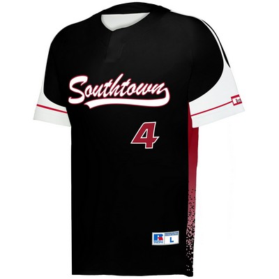 Russell Youth FreeStyle Sublimated Baseline Two Button Baseball Jersey