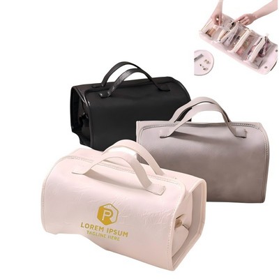 Deluxe 4-in-1 Roll-Up Travel Toiletry Organizer