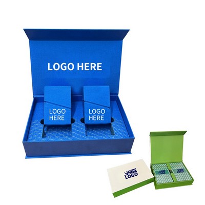 350GSM Deluxe Customizable Standard Playing Cards with Magnetic Closure Box