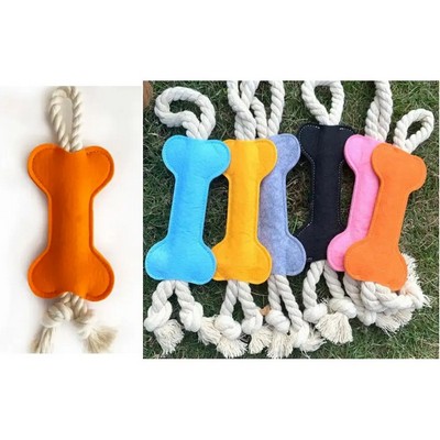 Felt Bone Shaped Pet Toy