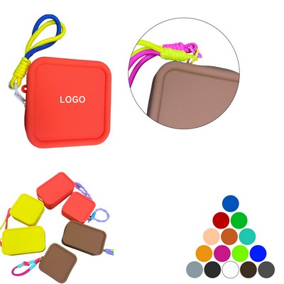 Portable Silicone Cube Bag