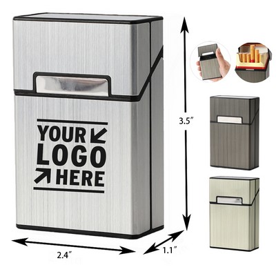 Portable Airtight Metal Cigarette Case Holds 20 Pieces