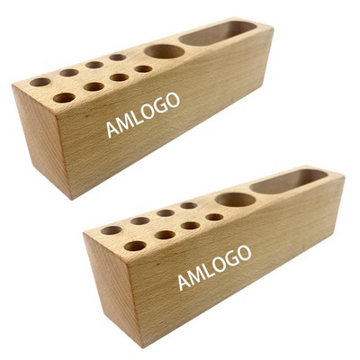 Elegant Wooden Pen Organizer Your Desk