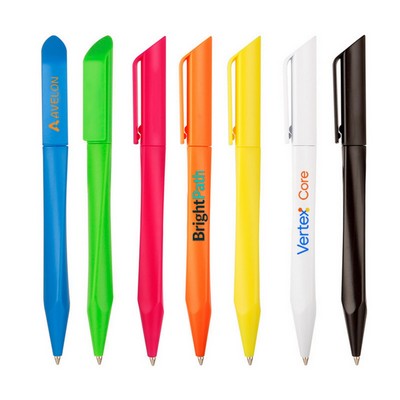 Twist Action Triangular Plastic Ballpoint Pen