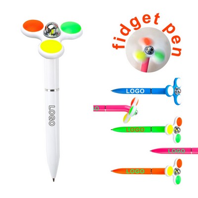 Three Leaf Rotating Stress Relief Pen