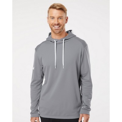 Adidas Men's Textured Mixed Media Midweight Hooded Sweatshirt - A530