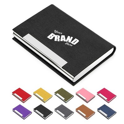 Leatherette Business Card Holder