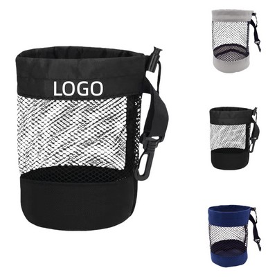 Golf Ball Drawstring Mesh Storage Bag