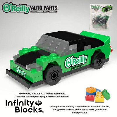 Infinity Blocks - Custom Small Race Car Block Set