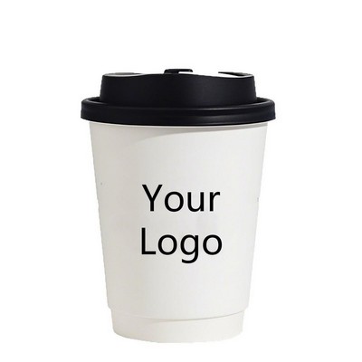 Disposable Coffee Cups with Lids 16 oz