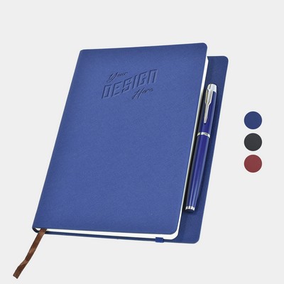 TiTUS® Executive Magnetic Notebook with Metal Pen