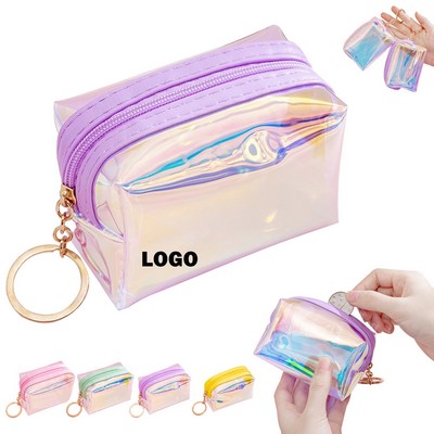TPU Transparent Portable Key Chain Pouch Bag