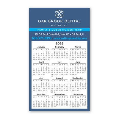 Calendar Sq Crnr Magnet 2-29/32 x 4-15/16