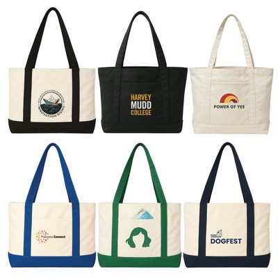 14 oz. Cotton Canvas Jumbo Trader Tote Bag