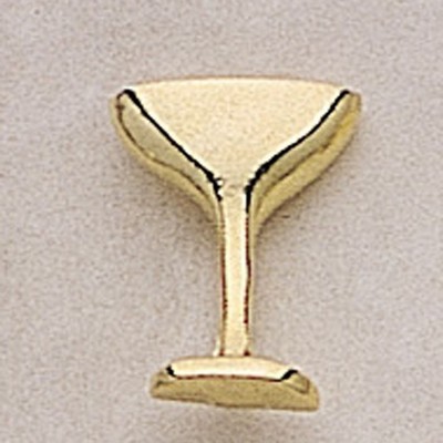 Champagne Glass Marken Design Cast Lapel Pin (Up to 3/4")