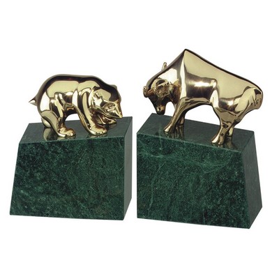 Green Marble Bookends ( Wall Street, Bookend)