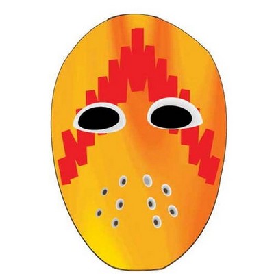 Hockey Mask Promotional Magnet w/ Strip Magnet (3 Square Inch)