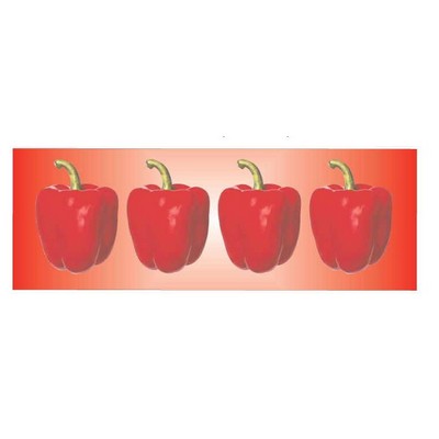 Bell Pepper Panoramic Metal Photo Magnet