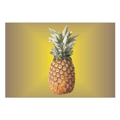 Pineapple Rectangle Badge w/ Bar Pin (2"x3")