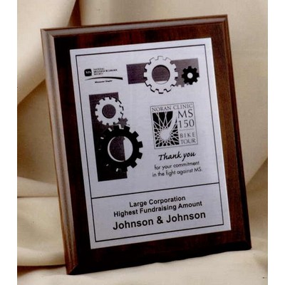 Traditional Gold Tone Metal Plate Plaque (8"x10")