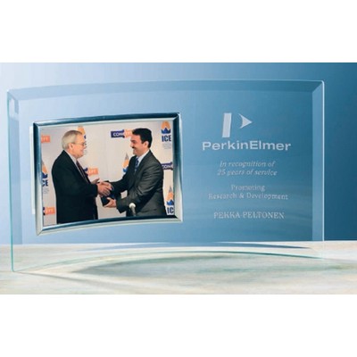Broadway Horizontal Picture Frame w/Silver Trim (5"x7")