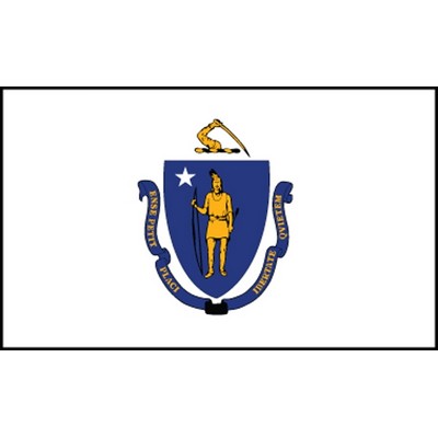 Massachusetts State Flag (3'x5')