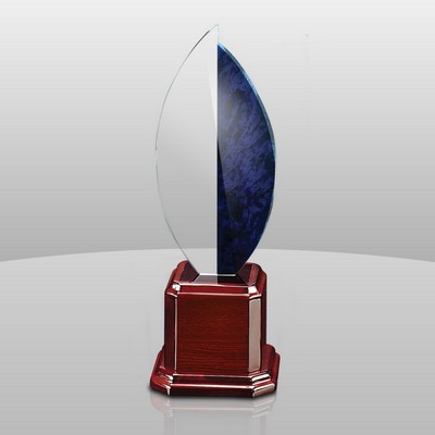 Elegant Curvature Flame Award (14"x5"x5")