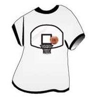 Basketball Goal T-Shirt Mighty Mini Magnet