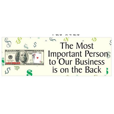 Las Vegas Blackjack $100 Bill Panoramic Photo Hand Mirror (1 5/8"x4 5/8")