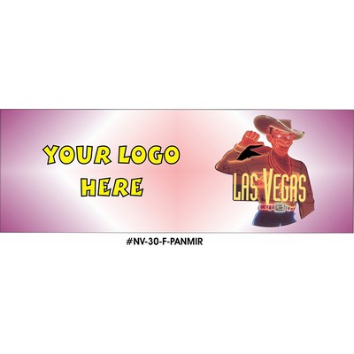 Vegas Vic Neon Cowboy Panoramic Photo Hand Mirror (1 5/8"x4 5/8")