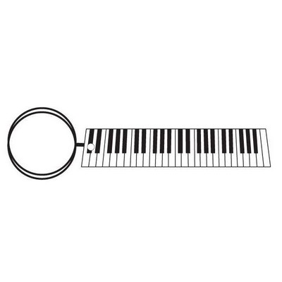 Keyboard Executive Key Chain w/Mirrored Back (12 Square Inch)