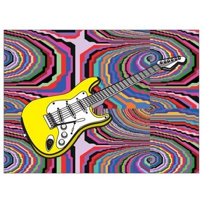 Electric Guitar Metal Photo Magnet (2 1/2"x3 1/2")