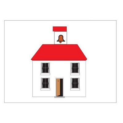 School House Metal Photo Magnet (2 1/2"x3 1/2")