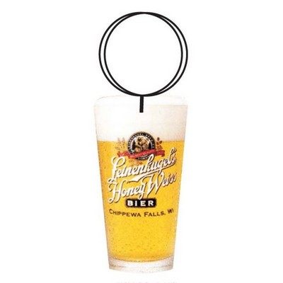 Beer Glass Executive Key Chain w/Mirrored Back (12 Square Inch)