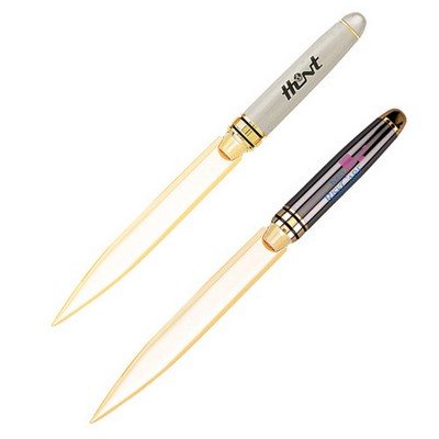 Brass Construction Letter Opener w/ Metallic Finish