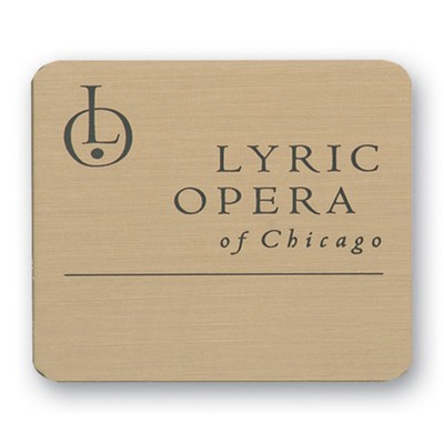 Brass Badge Screened Logo (6-10 Square Inches) logo only