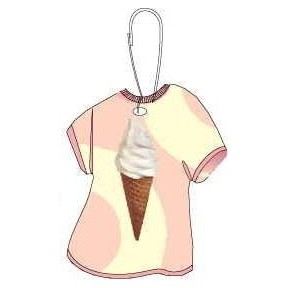 Ice Cream Cone T-Shirt Zipper Pull