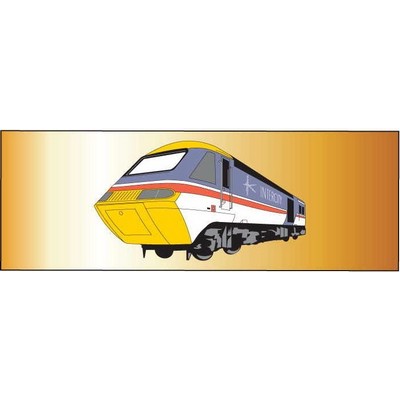 Modern Train Panoramic Metal Photo Magnet (1 5/8"x4 5/8")