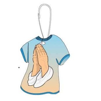 Praying Hands T-Shirt Zipper Pull