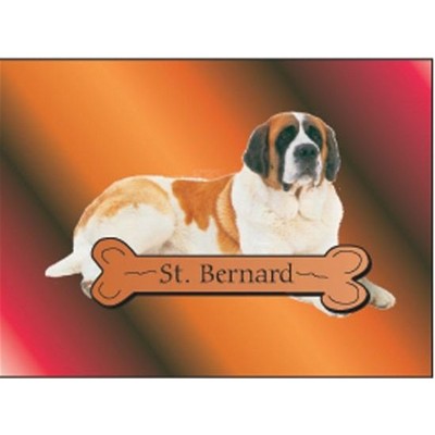 St. Bernard Dog Rectangle Metal Photo Magnet (2"x3")