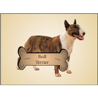 Bull Terrier Dog Rectangle Metal Photo Magnet (2"x3")