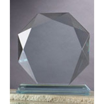 6" Jade Glass Diamond Award