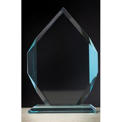 11.75" Jade Glass Classic Peak Award