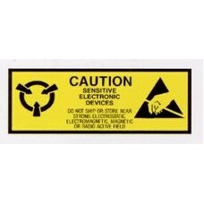 High Visibility Warning Labels (Caution/ Sensitive Electronic Device)
